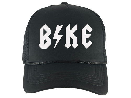 Bike Thunderbolt Adjustable Foam Trucker Hat w/ Rope Brim