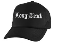 Gravity Threads Long Beach Old English Trucker Hat