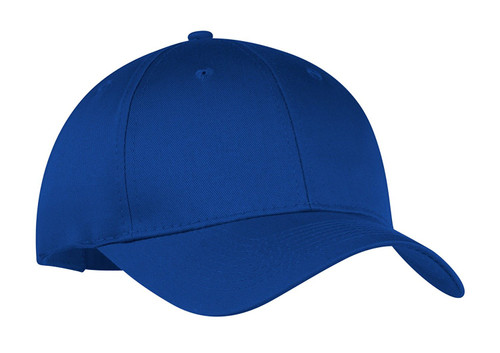 6-Panel Twill Cap, Color: Royal, Size: One Size