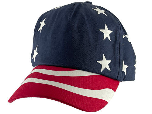 Top Headwear USA Stars and Stripes Adjustable Baseball Cap