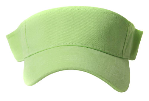Blank Lime Green Adjustable Visor