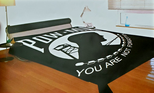 POW MIA  Acrylic Blend Blanket - Fits King & Queen Size