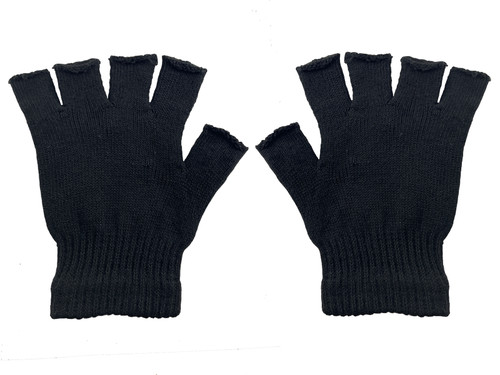 Gravity Threads Adult Soft Lined Stretchy Half Finger Fingerless Gloves