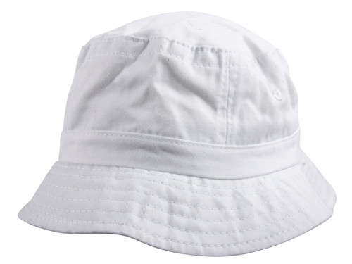 Youth Pigment Dyed Bucket Hat - White