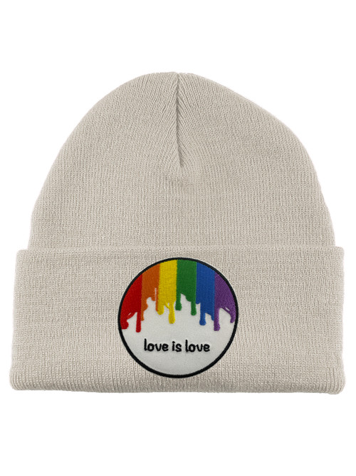 Gravity Threads Love is Love Paint Patch Cuffed Beanie