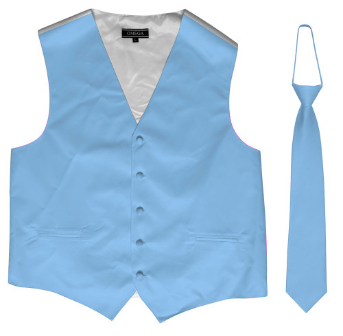 Omega Button Vest + Matching Tie