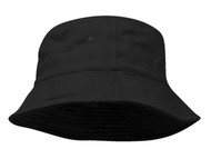 Pigment Dyed Bucket Hat-Black