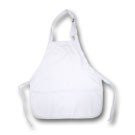 Poly Cot Apron with 3 pockets- White