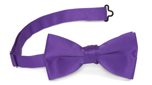 Gravity Threads Classic Pre tied Adjustable Fashion Bowtie, Purple