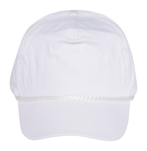 Cotton Twill Golf Cap - White