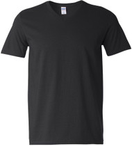 Gildan Adult Softstyle Cotton V-Neck T-Shirt, Black