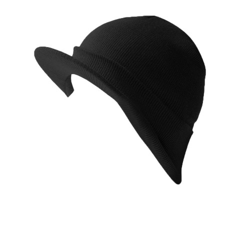 NEW CUFF BLACK Beanie Visor Skull Cap HAT