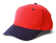 Top Headwear Baseball Cap Hat- Red/Black
