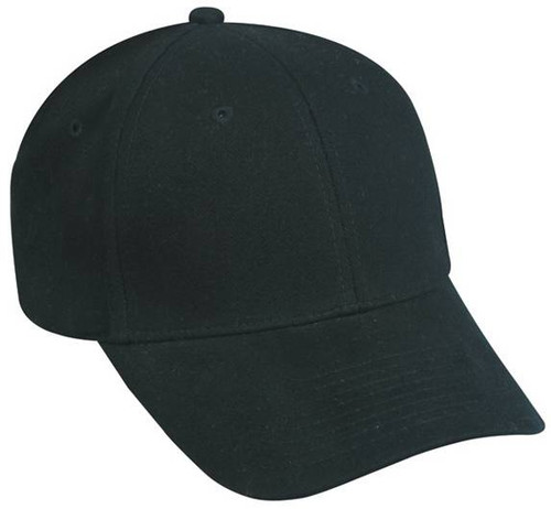 Flex Fitted Baseball Cap Hat- Black