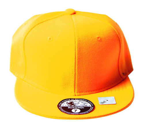 Fitted Acrylic Plain Style Mustard Hat
