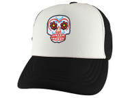 Gravity Threads Sugar Skull Youth Adjustable Trucker Hat