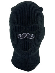 Gravity Threads Mustache Patch 3-Hole Ski Mask