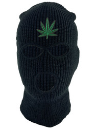 Gravity Threads Marijuana Leaf 3-Hole Ski Mask