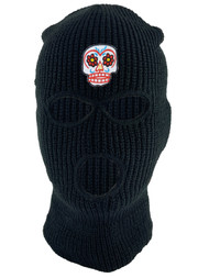 Gravity Threads Sugar Skull 3-Hole Ski Mask