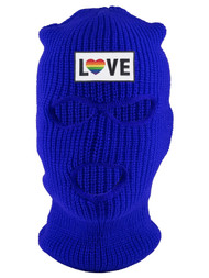 Gravity Threads Love Rainbow Heart 3-Hole Ski Mask