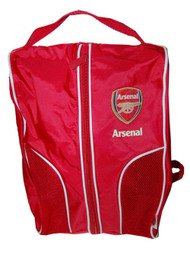 Red Arsenal Futbol Soccer Zipper Shoe Bag- 4