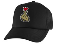 Gravity Threads KPOP Finger Heart Adjustable Trucker Hat