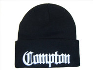 3D Embroidered Compton Beanie Cap Hat w/ Sunglasses