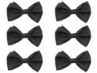 Gravity Threads Tuxedo Solid Color Bow Tie - 6 Pack