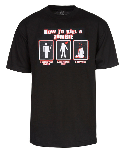 How to kill a zombie T Shirt Black