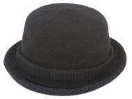 Womens Cuffed Winter Bowler Hat