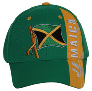Jamaica Of The Caribbean Sea Adjustable Hat, Green