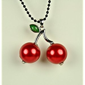 Rockabilly Cherries Necklace Tattoo Ink Burlesque Goth 50s Pinup