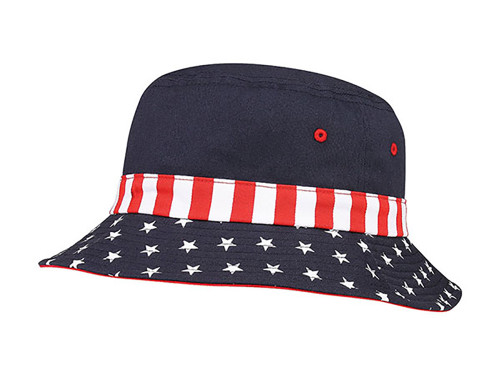 Top Headwear USA Flag Bucket Hat