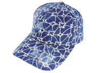 Top Headwear Sequin Tie Dye Denim Fashion Baseball Cap
