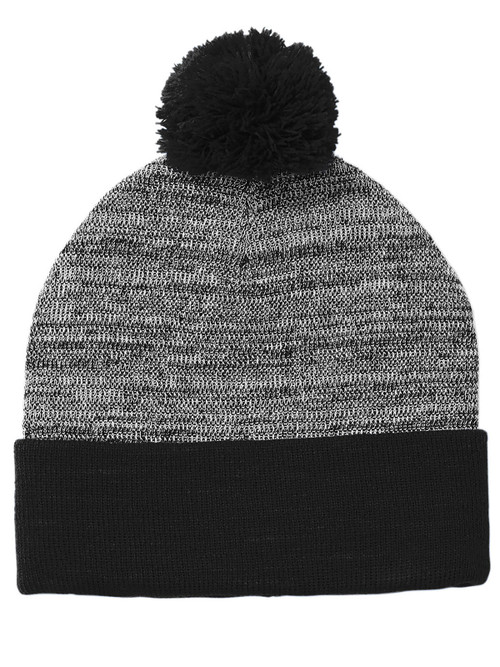 Top Headwear Heather Pom Pom Beanie