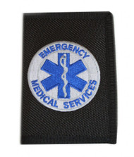 Emergency Medical Services Logo Nylon Hook & Loop Wallet