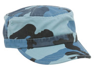 Enzyme Regular Solid Army Caps-Blue Camouflage