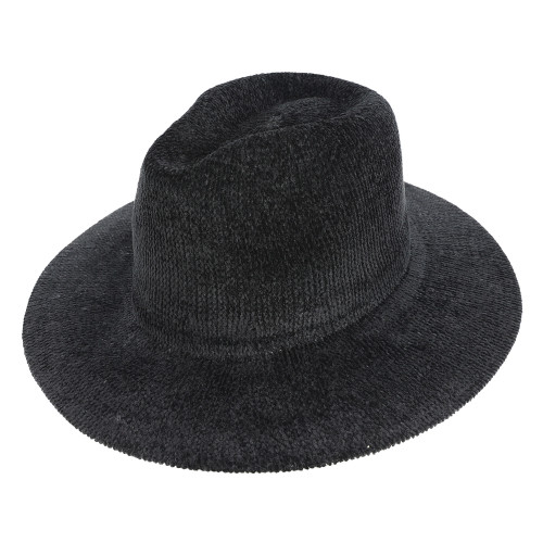 Top Headwear Fashion Wide Brim Corduroy Fedora Panama Hat