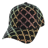 Top Headwear Fashion Sequin Chain Adjustable Baseball Cap