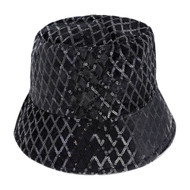 Top Headwear Fashion Sequin Bucket Hat