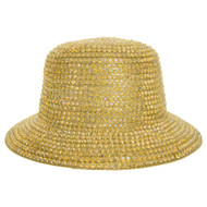 Top Headwear AB Jelly Metallic Chrome Studded Braided Bucket Hat