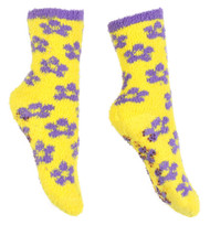 Gravity Threads Fuzzy Cozy Socks With Daisy Grip On Bottom Buy 1 Get 1 Free
