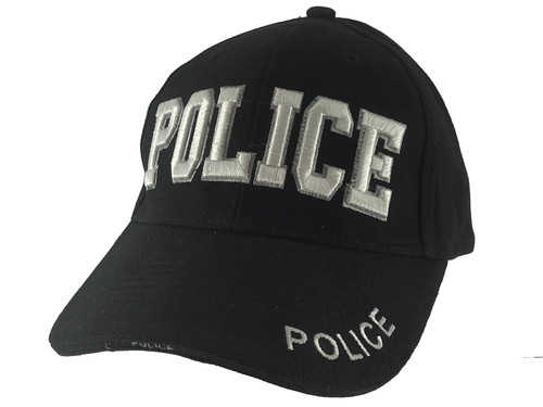 Police Raised Embroidery Adjustable Hat