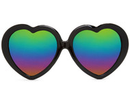 Gravity Shades Heart Shaped Rainbow Lens Sunglasses