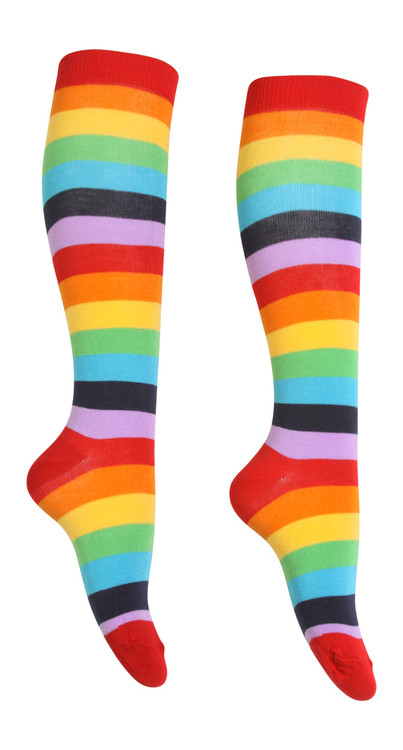Gravity Threads Stripe Rainbow Socks Long