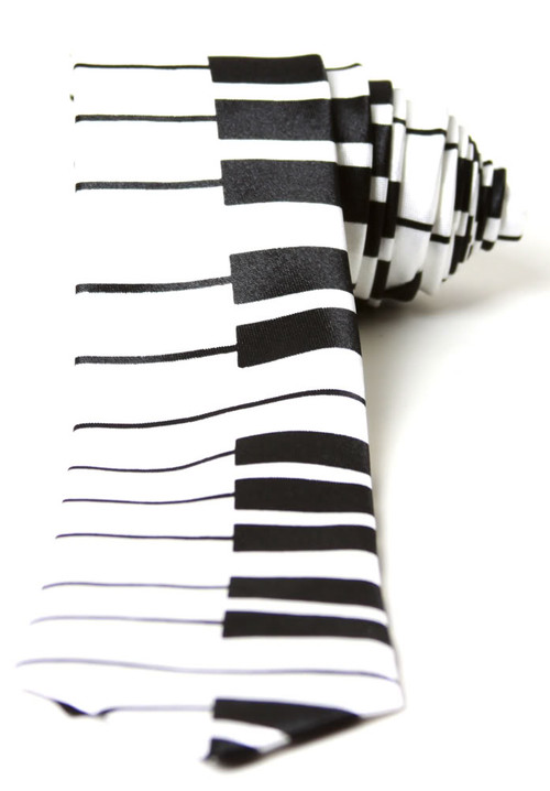 Trendy Skinny Tie - Piano Tie