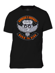 Men's Route 66 Born to Ride Short-Sleeve T-Shirt