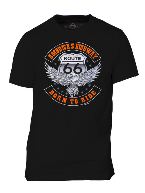 Men's Route 66 Born to Ride Short-Sleeve T-Shirt