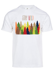 Gravity Trading Mens Stay Wild Forest Short-Sleeve T-Shirt
