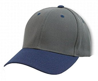 Top Headwear Baseball Cap Hat- Charcoal/Navy